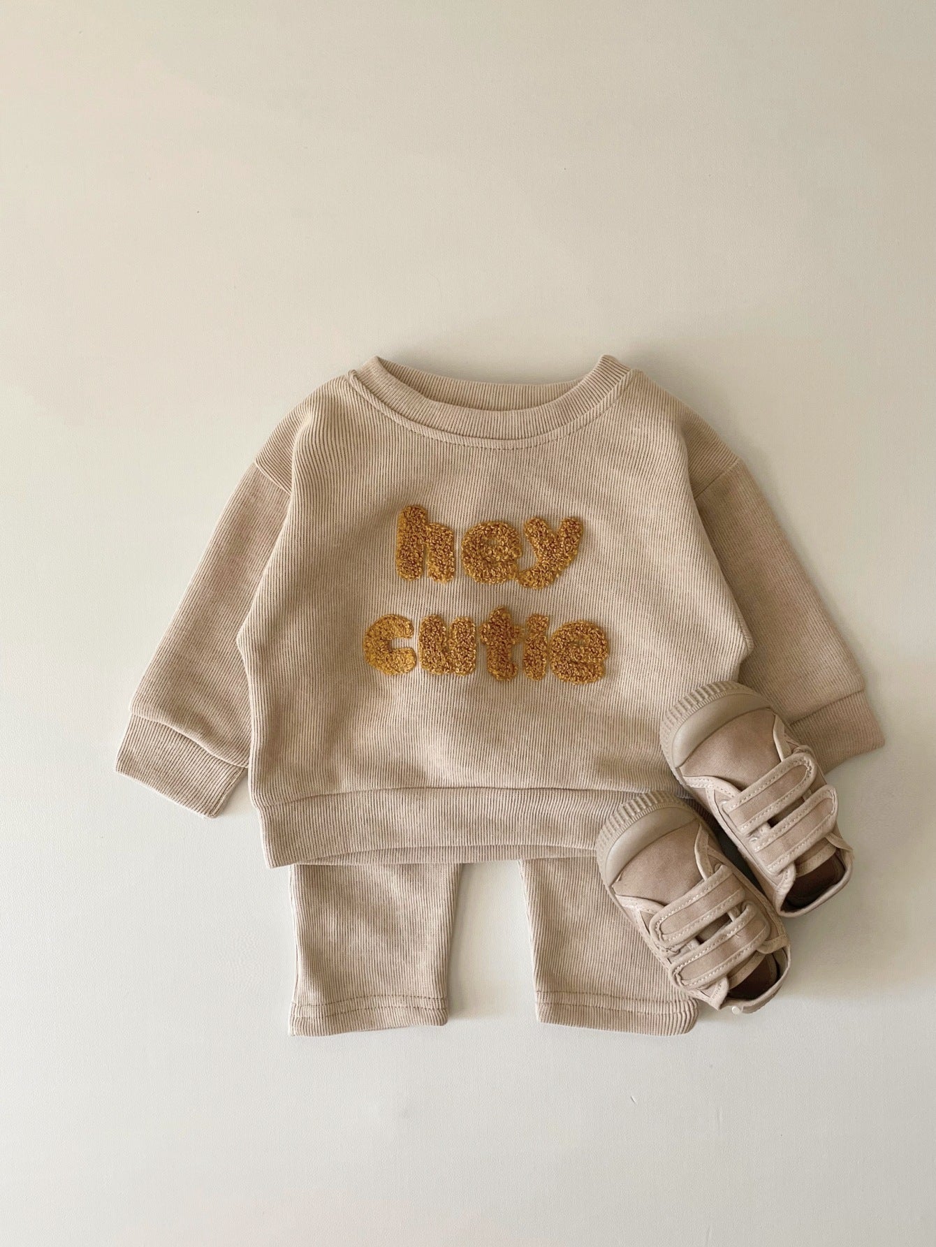 Spring And Autumn Newborn Two-piece Suit