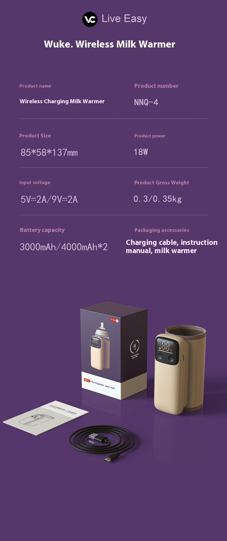 Baby Bottle Insulation Temperature Milk Warmer