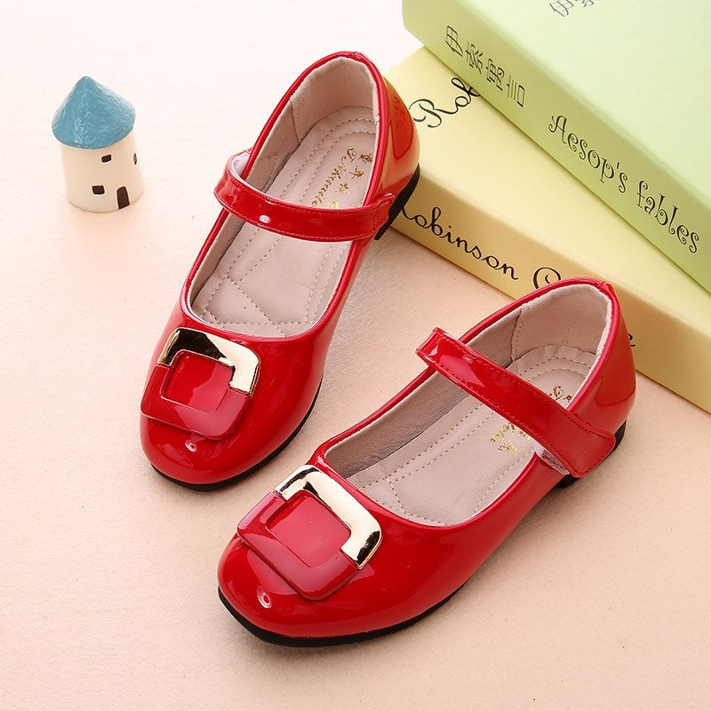 Girls' Single Shoes With Soft Sole Scoop Shoes