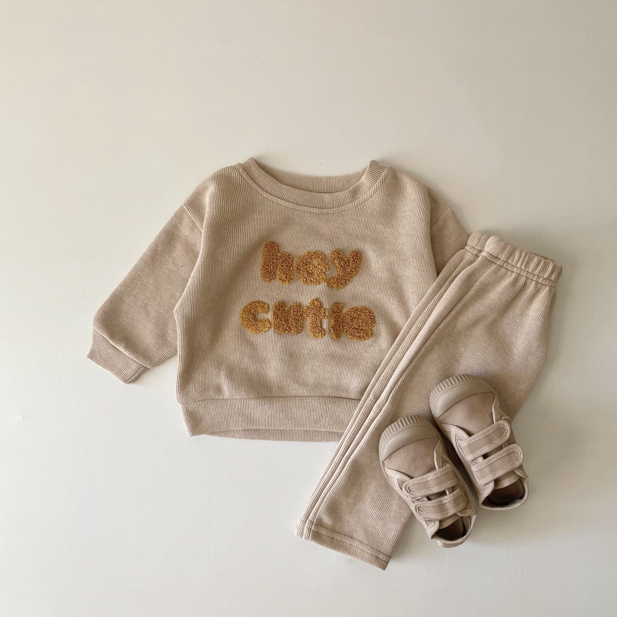 Spring And Autumn Newborn Two-piece Suit