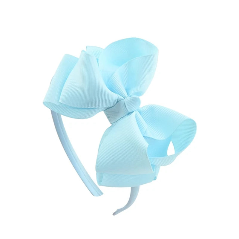 1Piece Sweet Candy Solid Color Bows Hair Band for Kids Girls Ribbon Bowknot Handmade Hairband Headband Headwear Hair Accessories