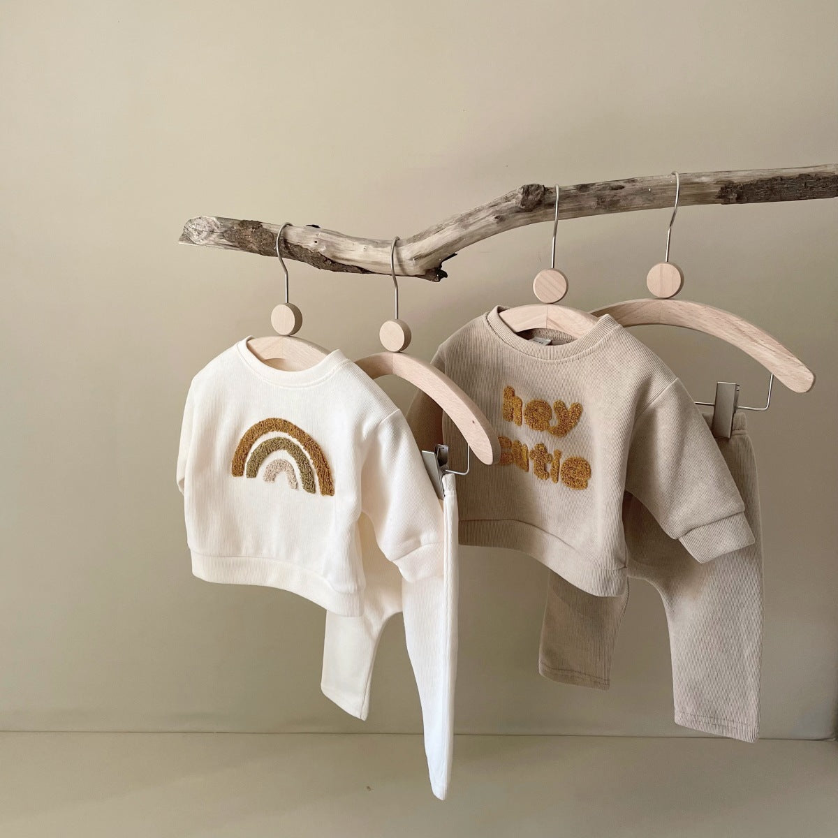 Spring And Autumn Newborn Two-piece Suit