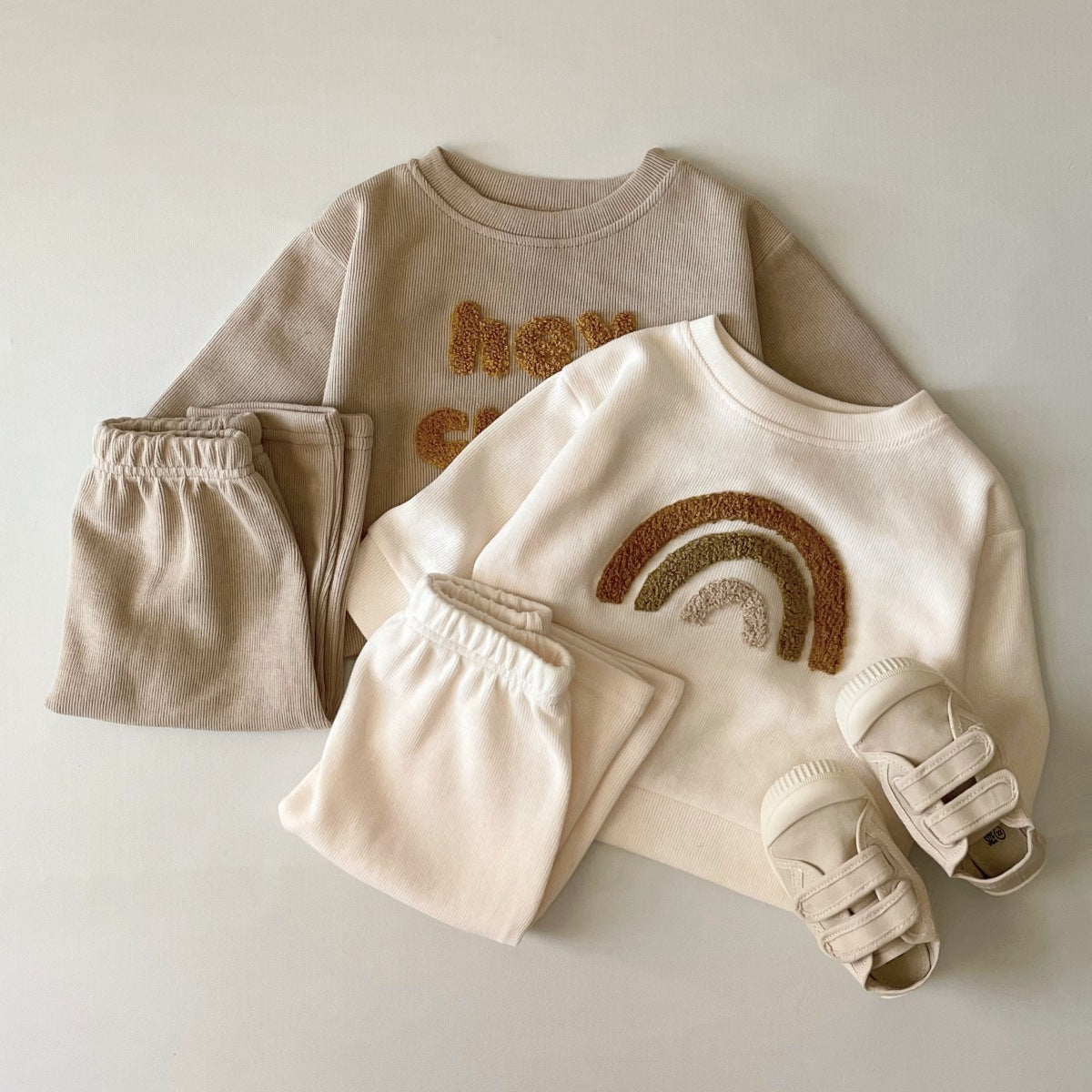 Spring And Autumn Newborn Two-piece Suit