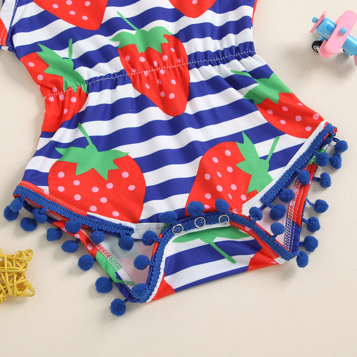 New Baby Clothes Fish Scale Strawberry Feather