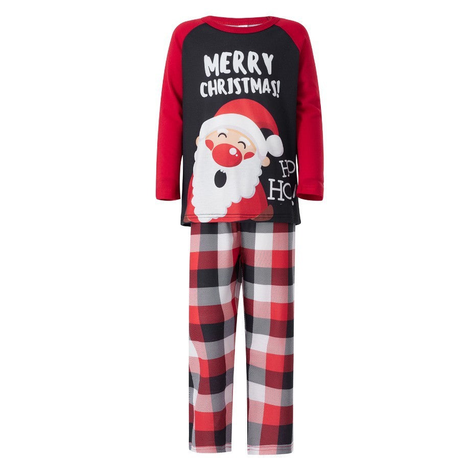 New Snowman Letters Christmas Parent-child Clothing Printed Loungewear Pajamas Set