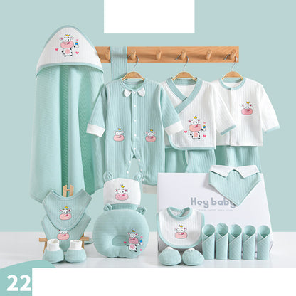 Fashion Cotton Winter Baby Clothes Full Moon Gift Set