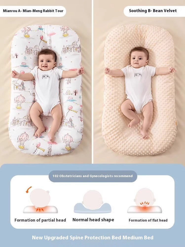 Minimally Printed Baby Soothing And Anti Startle Bed