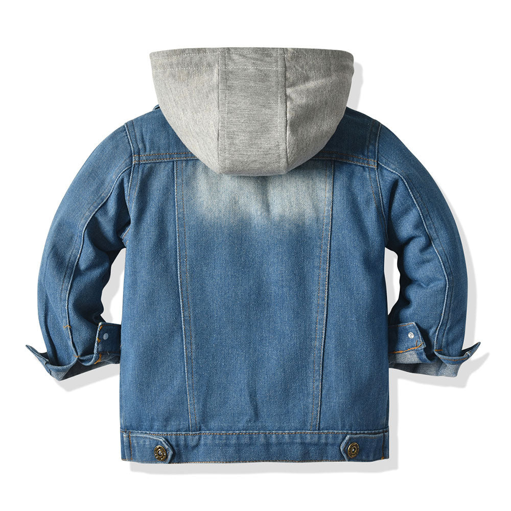 Children's Fake Two-piece Denim Jacket