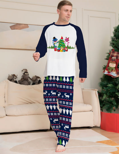 Family Christmas Pajamas Set for Couples Kids Baby