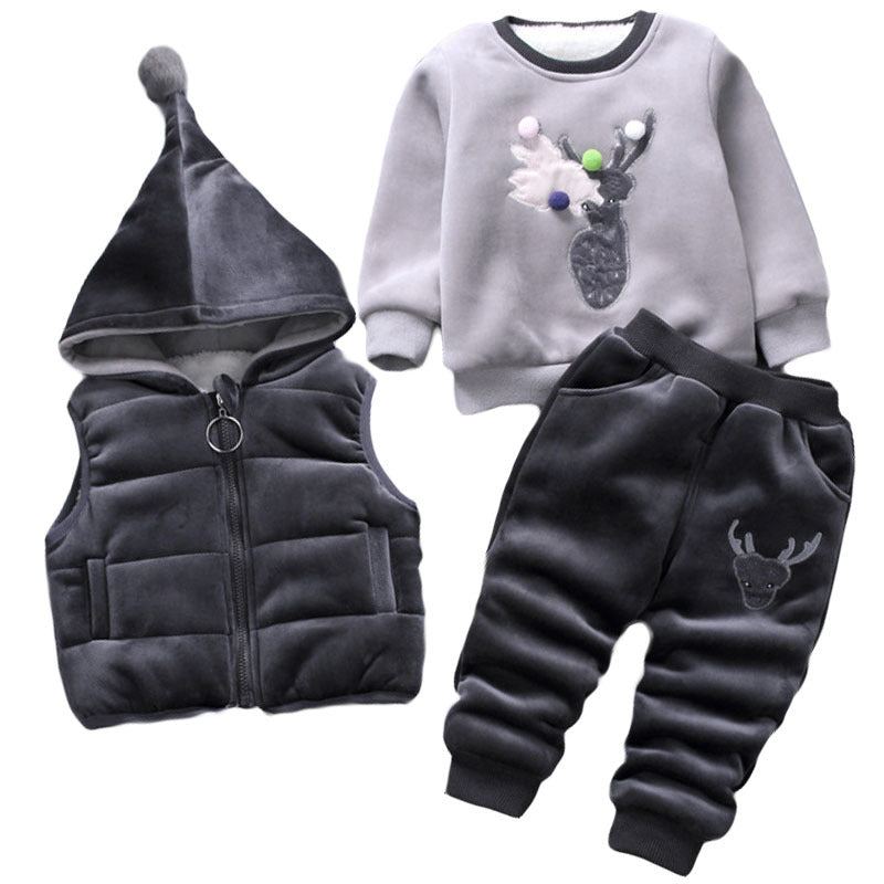 Three-piece winter set for infants and children