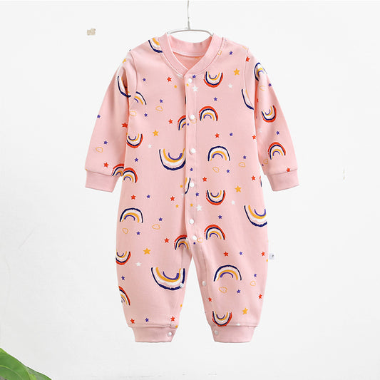 Baby combed cotton jumpsuit