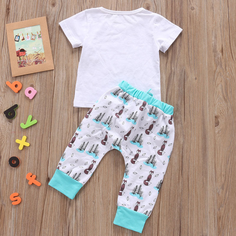 Set T-shirt Tops+Pants Little Boys and Girls Outfits