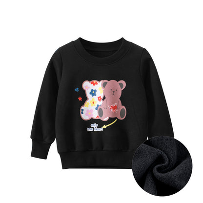 New Children's Sweater Plush Baby Girl's