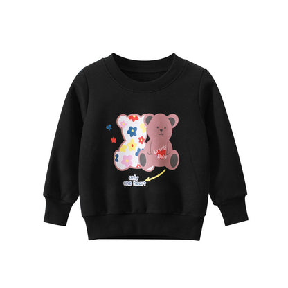 New Children's Sweater Plush Baby Girl's