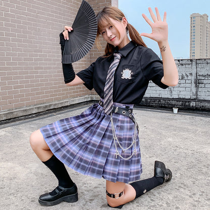 Original College Style Pleated Skirt Student Uniform Skirt School Uniform Skirt Girl