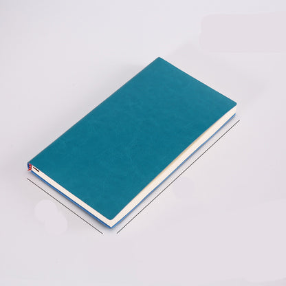 A5 Soft Leather Notebook Simple Thick B5 Large Office Meeting Notepad Creative Custom Pure Color Soft Copy