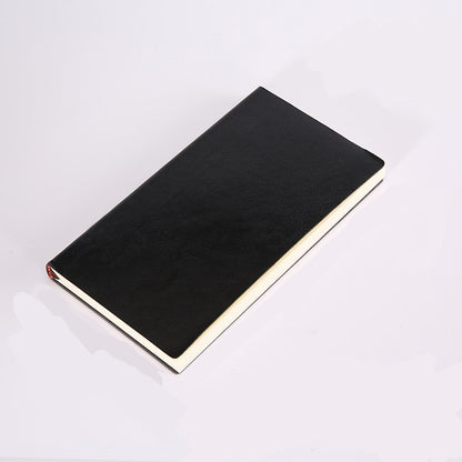 A5 Soft Leather Notebook Simple Thick B5 Large Office Meeting Notepad Creative Custom Pure Color Soft Copy