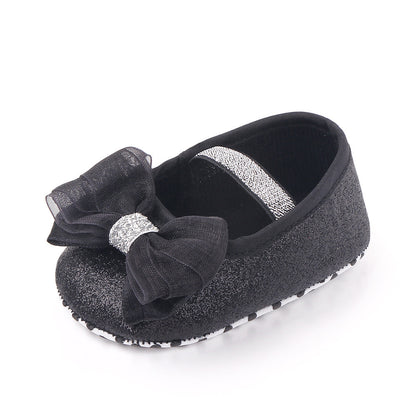 Newborn Princess Shoes Baby Shoes Soft Soled Baby Shoes Bow Princess Shoes Single Shoes