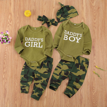 Camouflage Printed Children Set