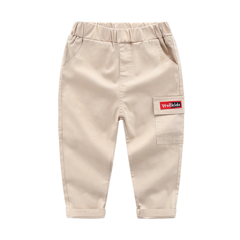 cotton slim feet casual pants