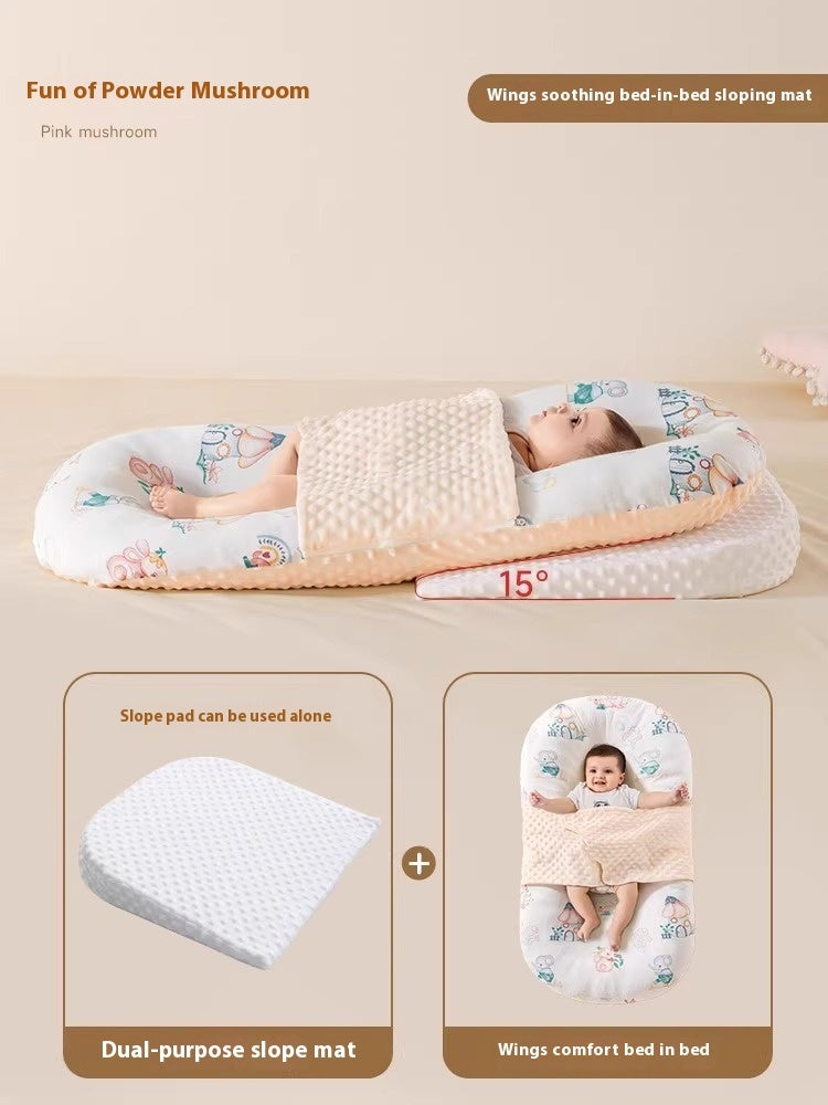 Minimally Printed Baby Soothing And Anti Startle Bed