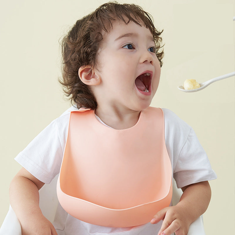 Silicone Baby Bib with Food Catcher