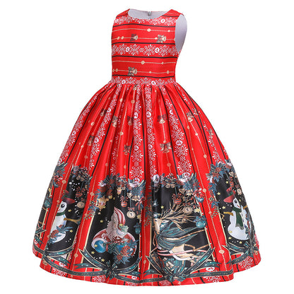 Printed girl princess skirt