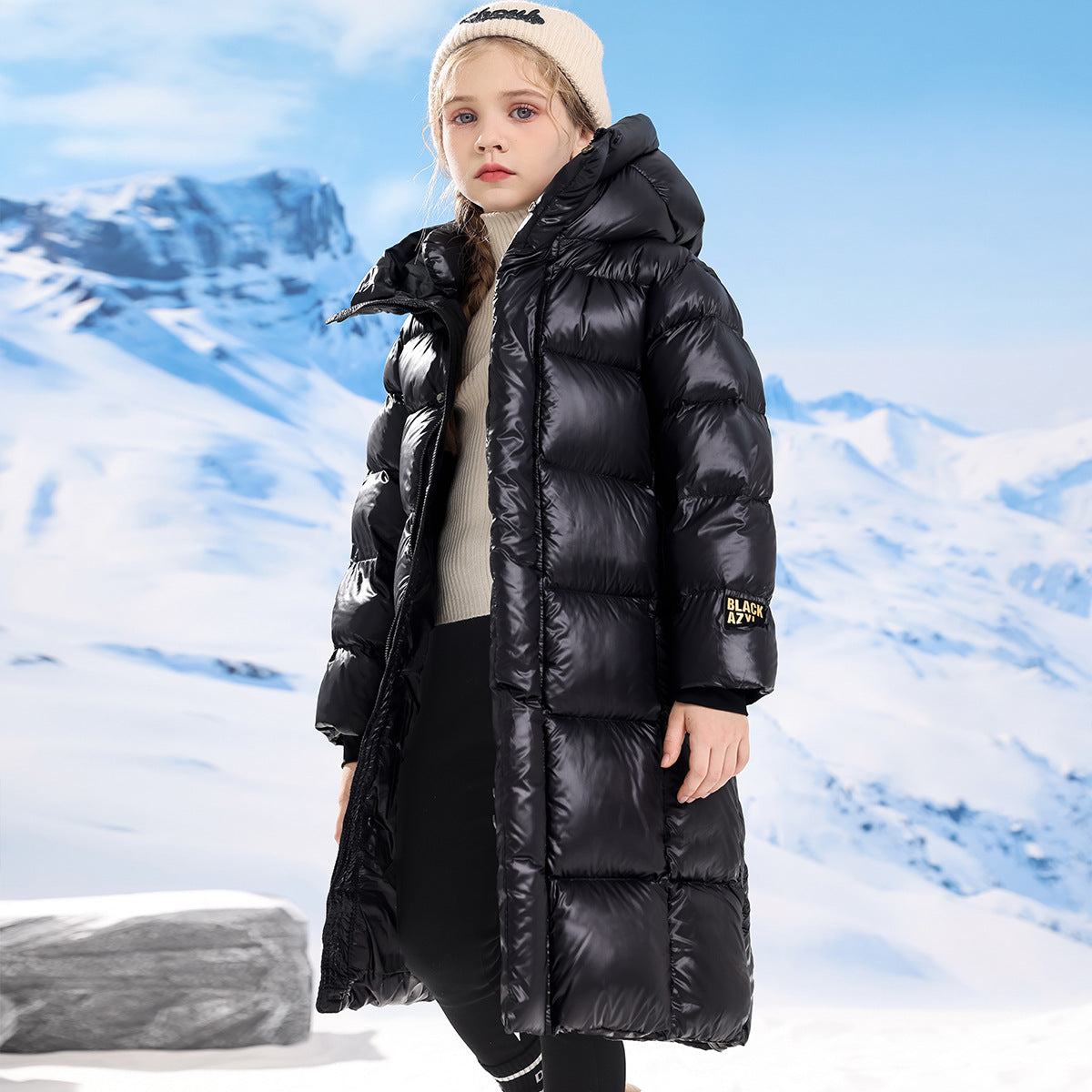 Girls' Casual Versatile Winter Thick Cotton Coat