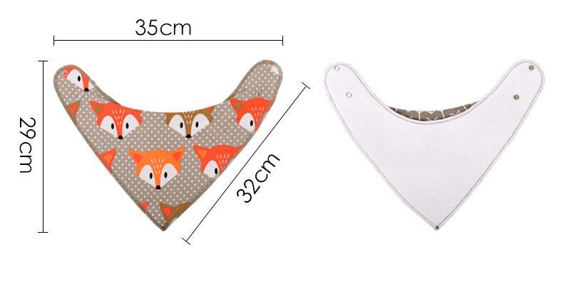 4pcs Bibs Burp Cloth Print