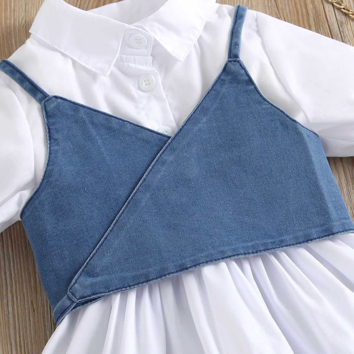 Girls' Style Short-sleeved  Vest Suit