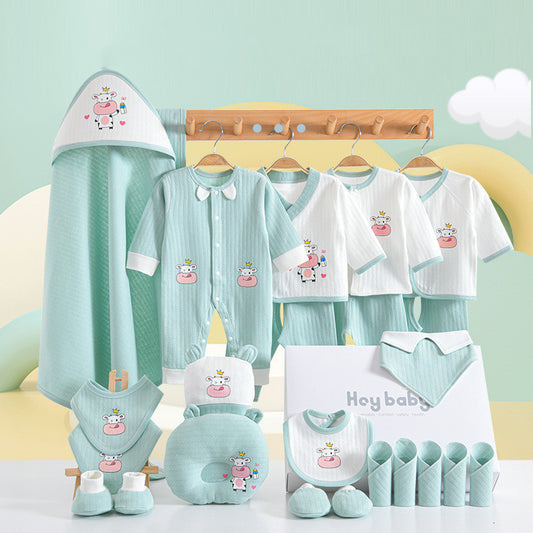 Fashion Cotton Winter Baby Clothes Full Moon Gift Set