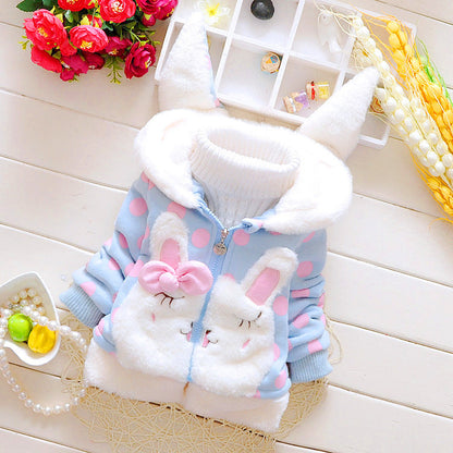 Thick Hooded Coat For Babies