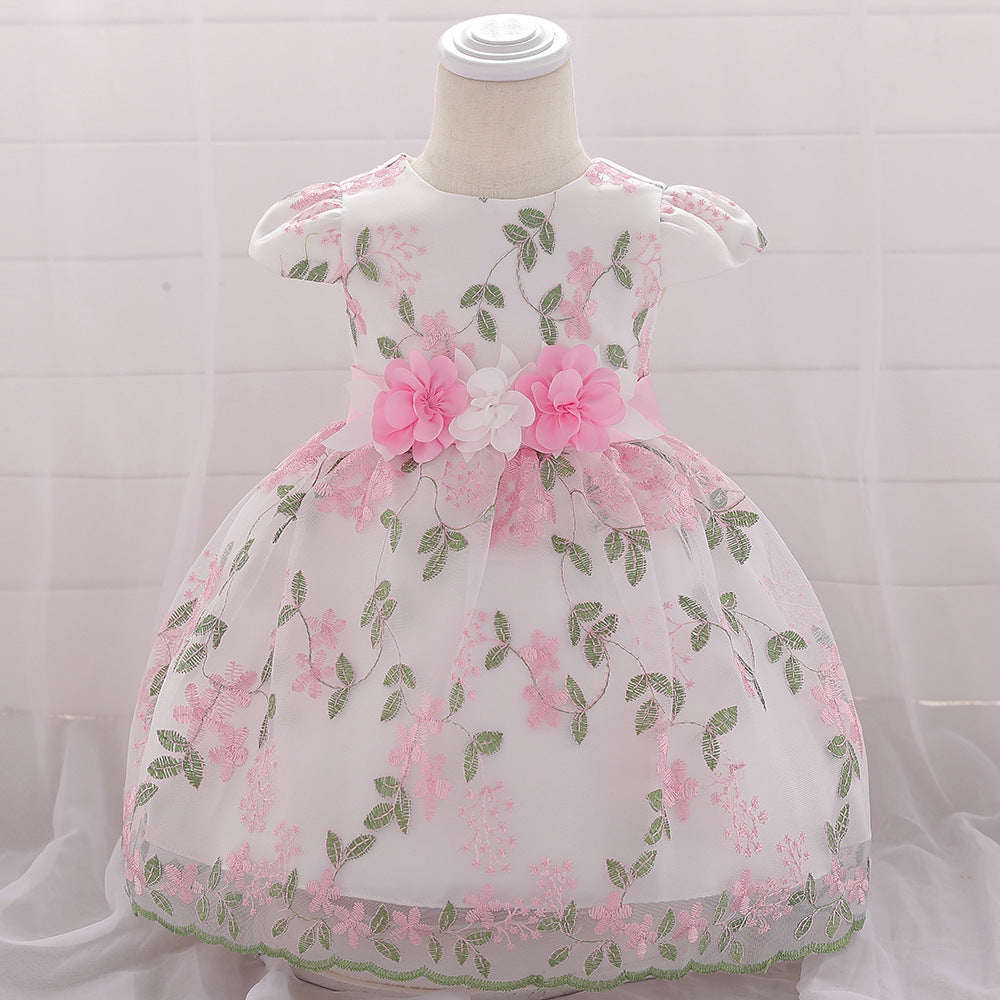 summer children's clothing new baby birthday party wedding dress skirt girls fluffy dress