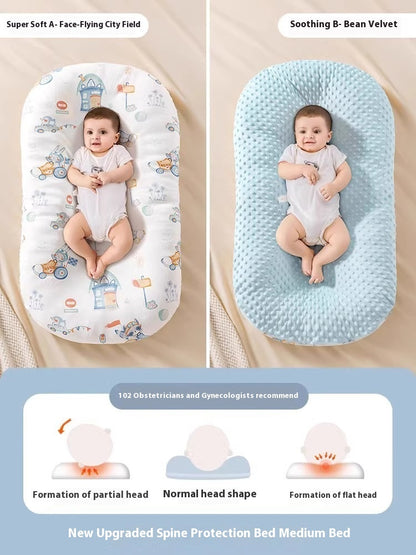 Minimally Printed Baby Soothing And Anti Startle Bed