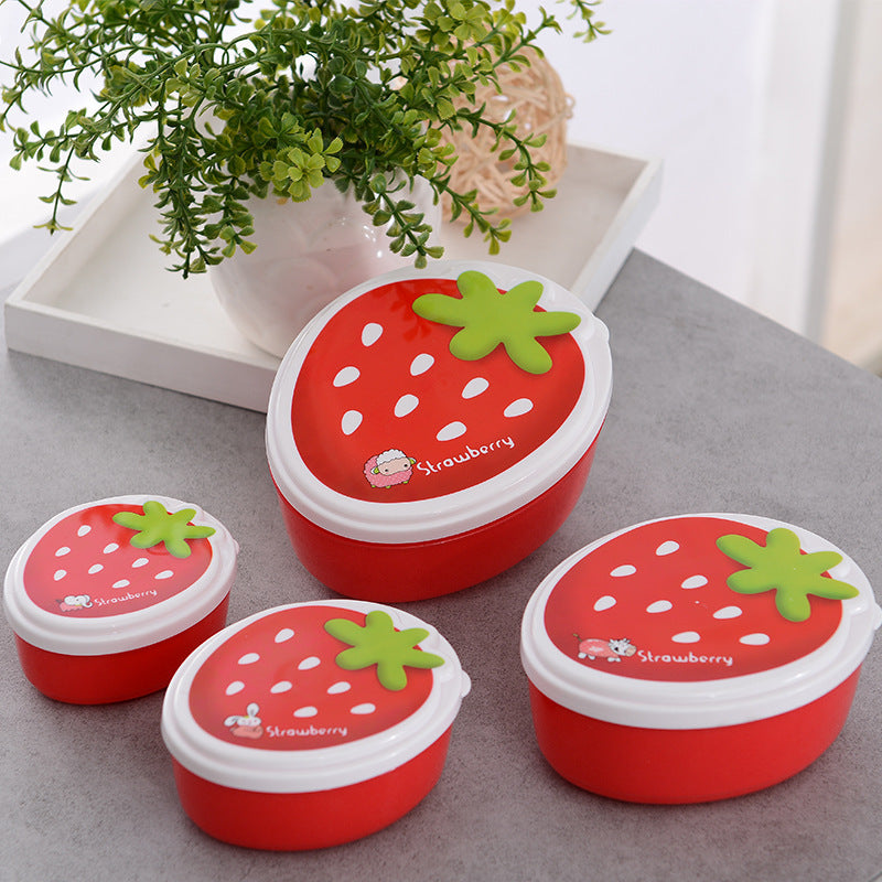 Strawberry 4-piece Lunch Box