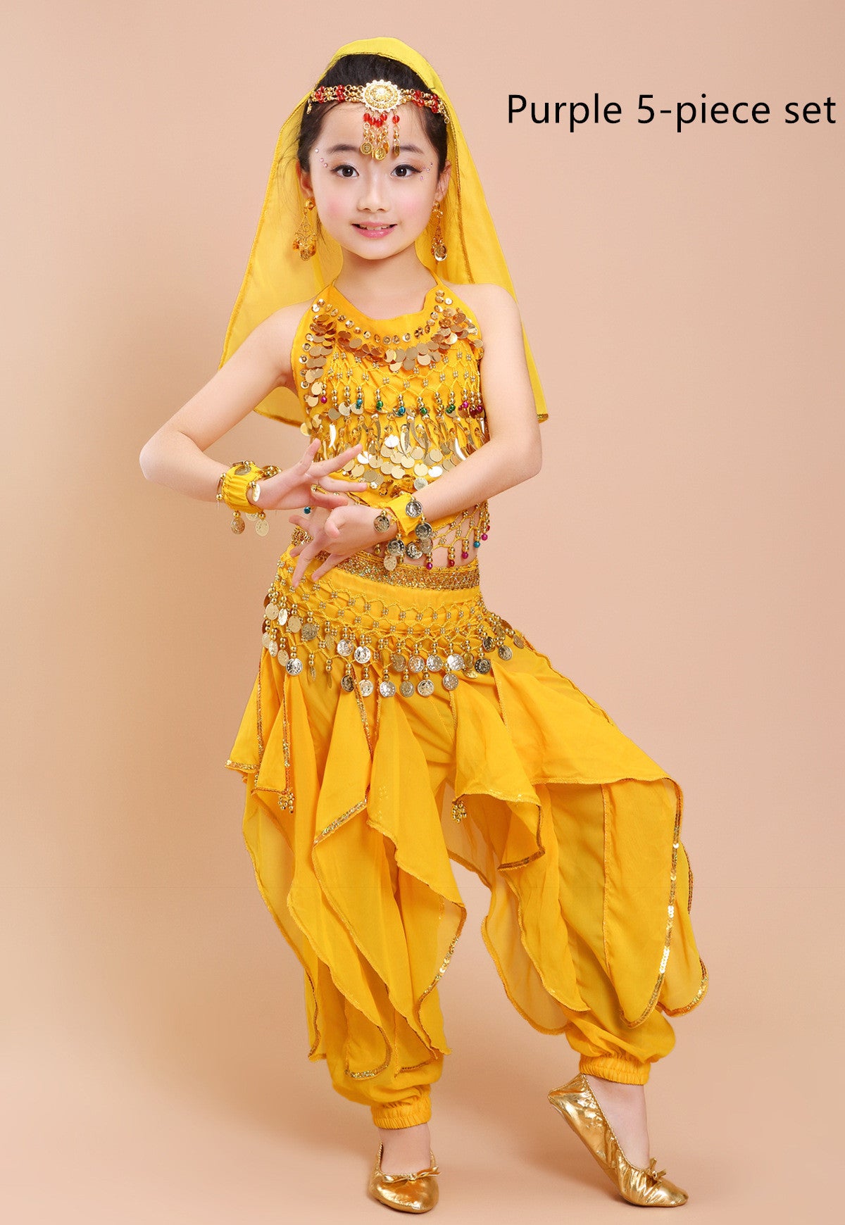 Girl's Tianzhu Belly Dance Costume