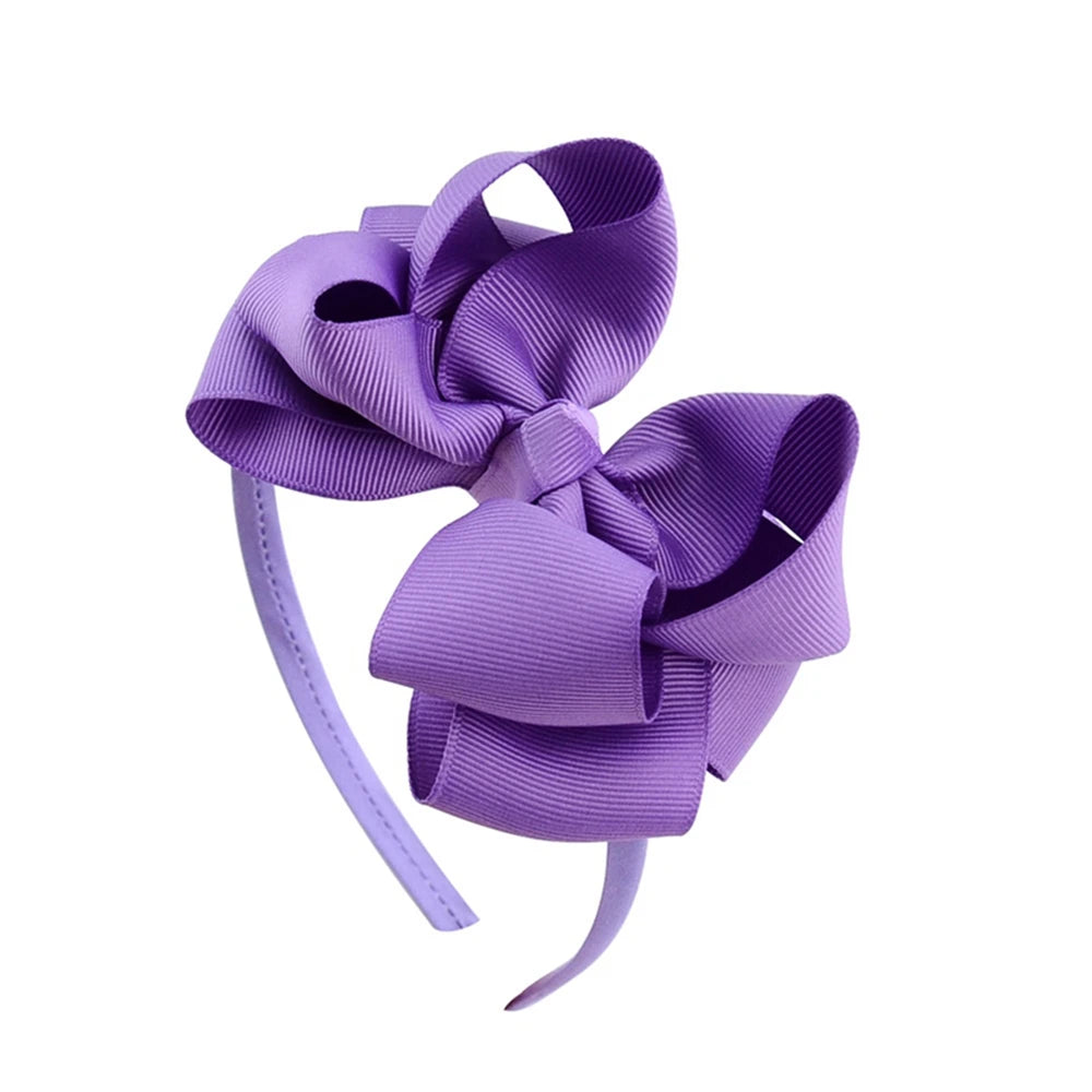 1Piece Sweet Candy Solid Color Bows Hair Band for Kids Girls Ribbon Bowknot Handmade Hairband Headband Headwear Hair Accessories