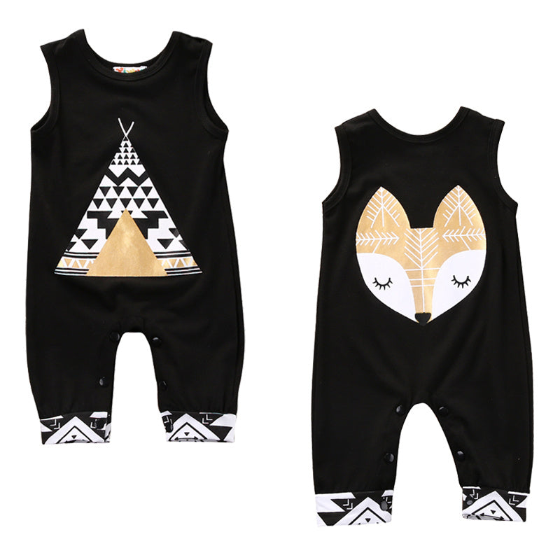 Cute Summer Baby Boy Girl Clothes Tribal Print