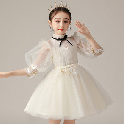 Kids Fashion Lace Wedding Party Dress