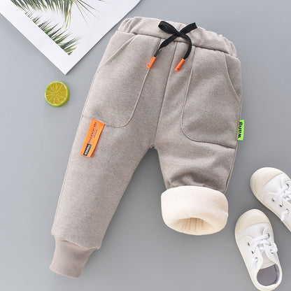 Fleece Padded Baby Warm Pants Girls Pants