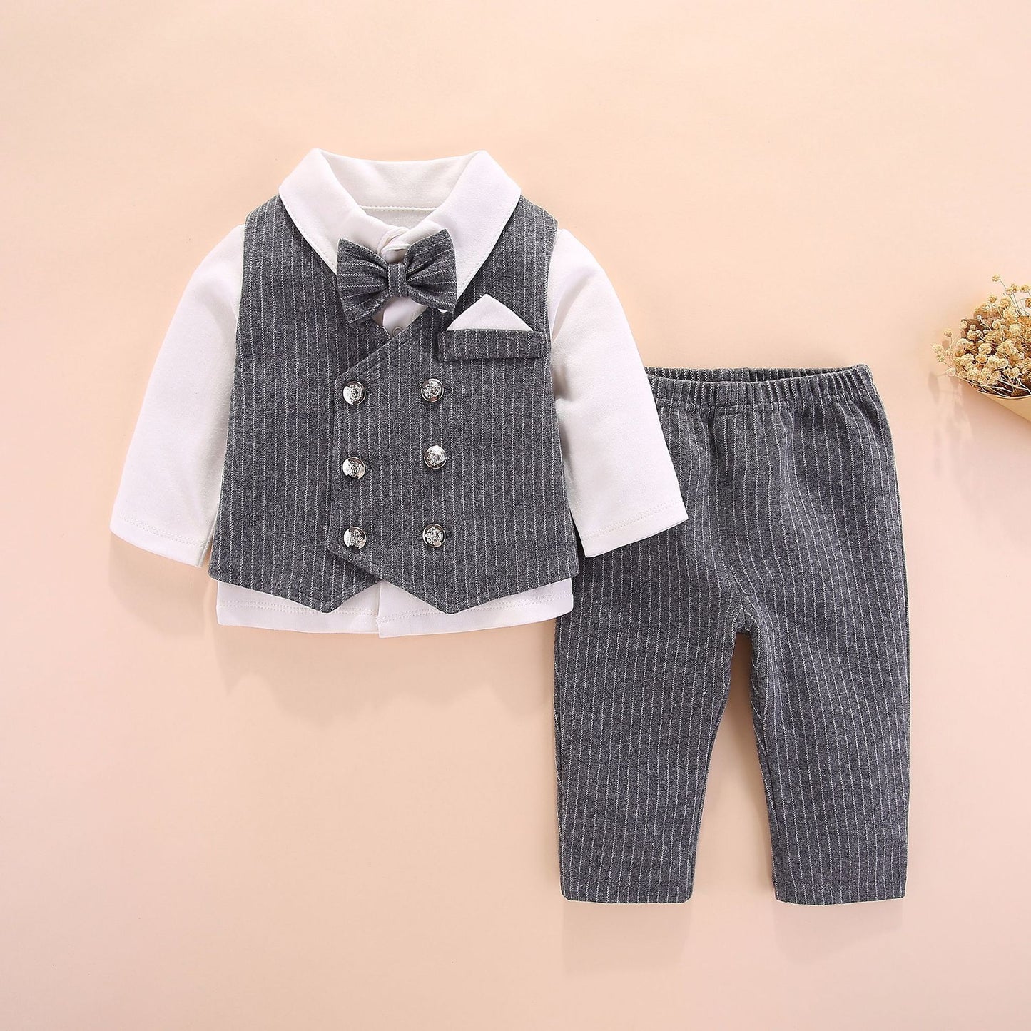 Baby new style gentleman handsome split clothes