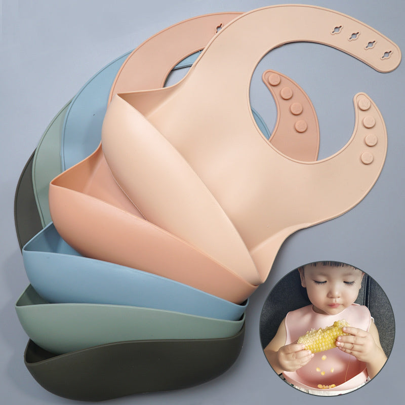 Silicone Baby Bib with Food Catcher