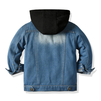 Children's Fake Two-piece Denim Jacket