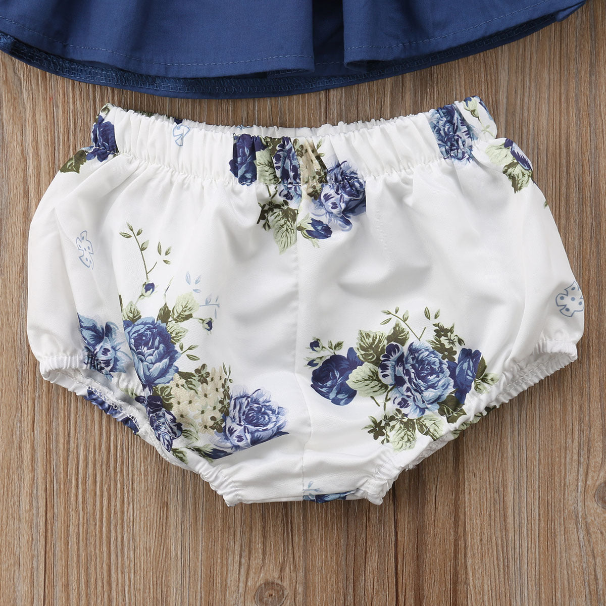 Newborn Infant Baby Girl Dress Floral Top   Panties Low Clothing 0-24m