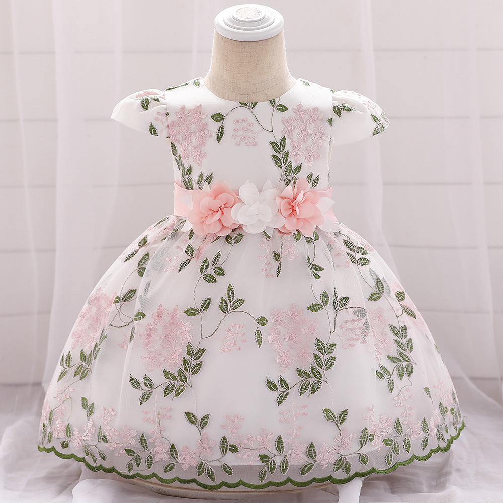 summer children's clothing new baby birthday party wedding dress skirt girls fluffy dress