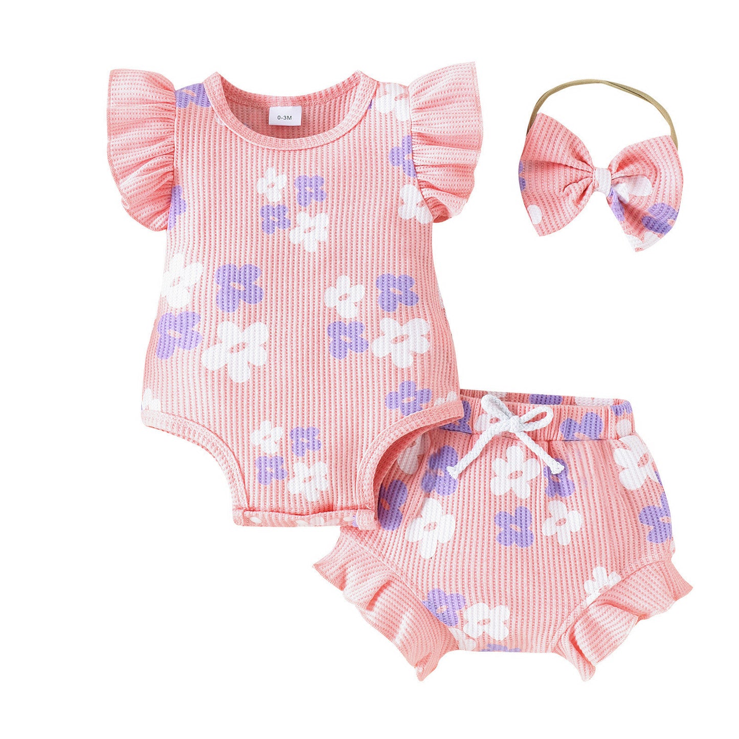 Baby Bodysuit Shorts Two-piece Set