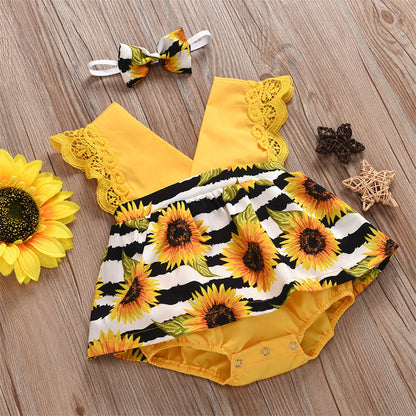 Sunflower Baby One-piece Romper