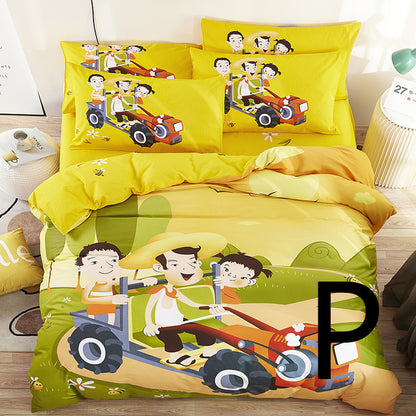 Home Textile Cute Cartoon Children Bed Sheet Bed Sheet Quilt Cover Bedding