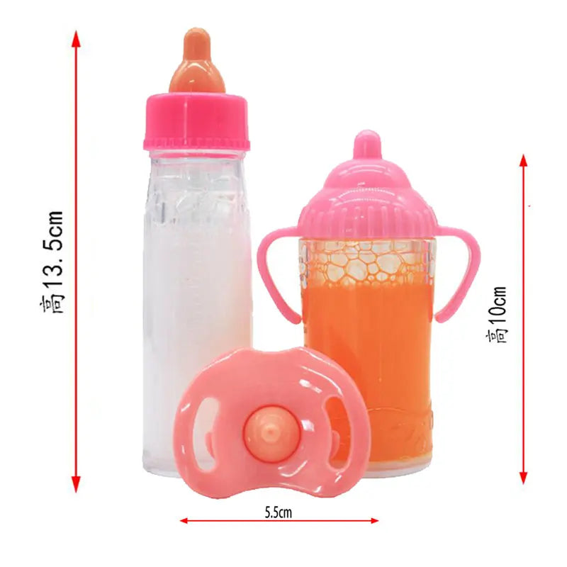 Large Size Baby Doll Feeding Bottle Set Baby Care