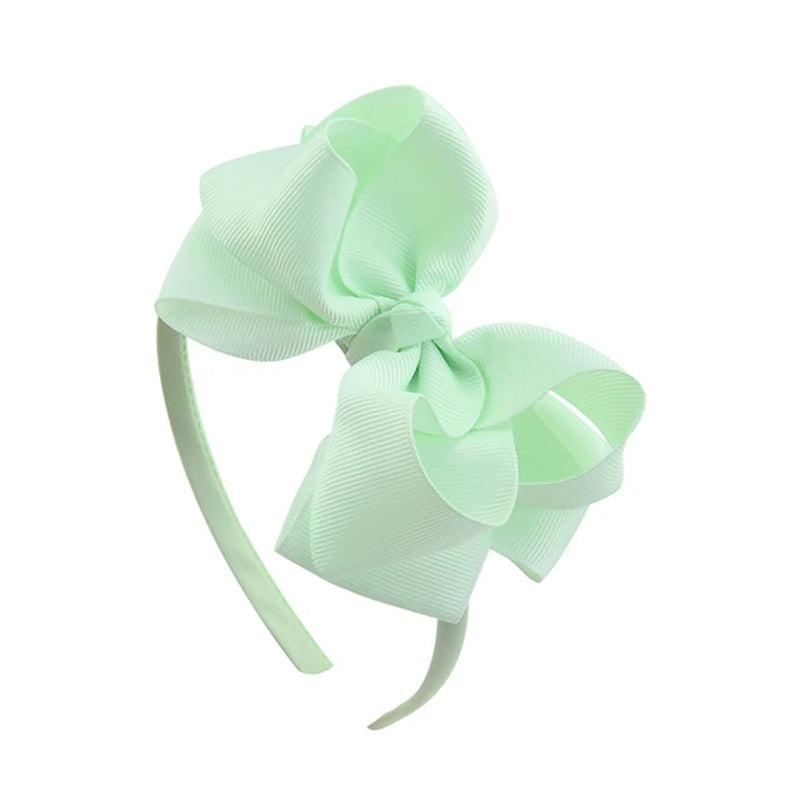 1Piece Sweet Candy Solid Color Bows Hair Band for Kids Girls Ribbon Bowknot Handmade Hairband Headband Headwear Hair Accessories